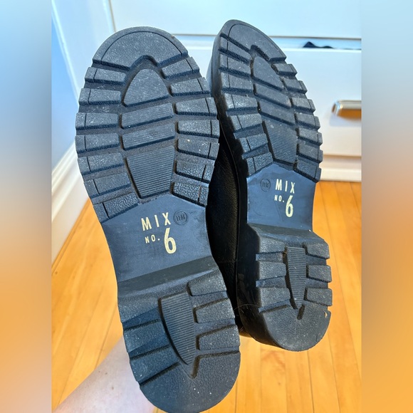 Mix No. 6 Black Faux Leather Chelsea Boots - Picture 4 of 5